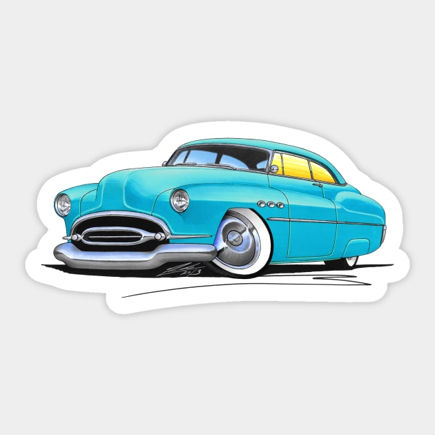 Buick SuperRiviera (1952) Turquoise Sticker by y30man5